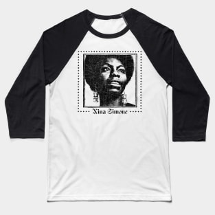 Nina Simone /\ Original Retro Fan Art Design Baseball T-Shirt